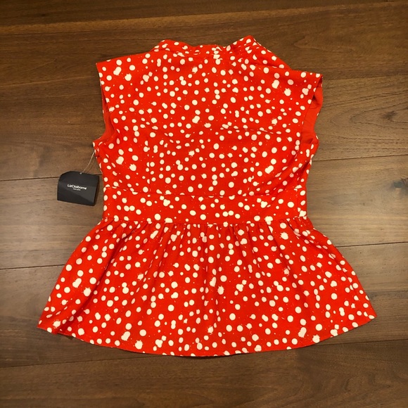 BNWT Liz Claiborne sz 12 Peplum Blouse - Picture 4 of 4